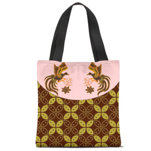 Tas Tote Fullprint Batik Bird #1