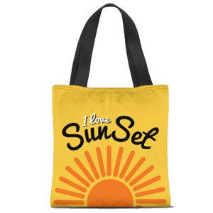 Tas Tote Fullprint I Love Sunset