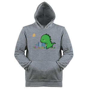Jaket Hoodie Cute Godzilla 