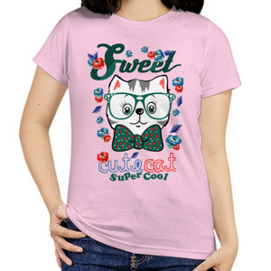 Kaos Sweet Cute Cat