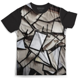 Kaos Fullprint Potongan kertas