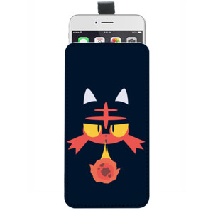 Sarung HP Pouch POK003 - Litten Face Blow Phone Case