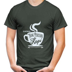 Kaos Cintaku Yang Pertama Kopi