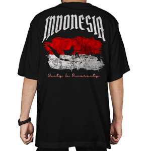Kaos Oversize Indonesia Unity In Diversity