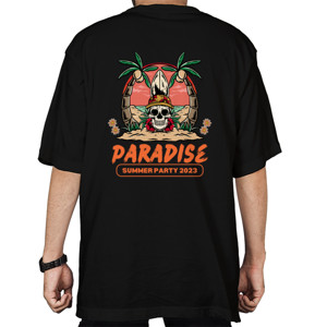 Kaos Oversize T-shirt Paradise Summer Party 2023