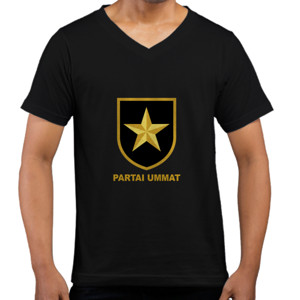 Kaos  v neck Logo Partai Ummat