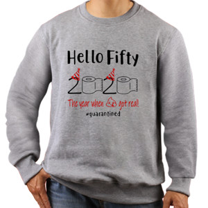 Jaket Sweater hello fifty 2020