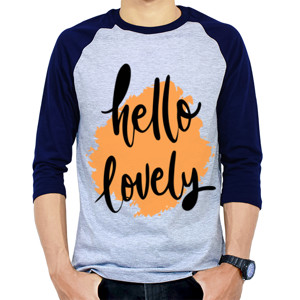 Kaos Raglan Hello Lovely - RedMango