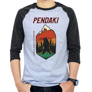 Kaos Raglan Kaos Tema Pendaki - Pecinta Alam