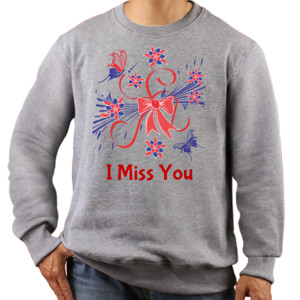 Jaket Sweater I Miss You Custom