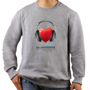 Jaket Sweater love music