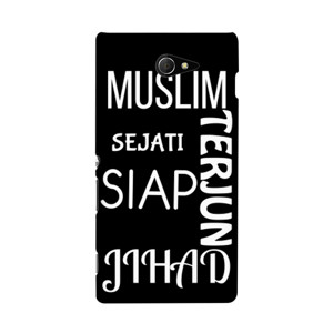 costum hp Muslim Sejati Siap Terjun Jihad Ver Casing HP