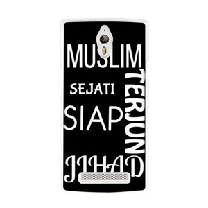 costum hp Muslim Sejati Siap Terjun Jihad Ver Casing HP