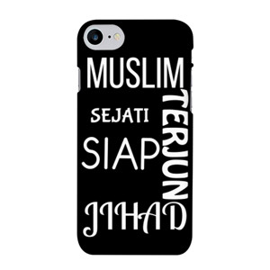 costum hp Muslim Sejati Siap Terjun Jihad Ver Casing HP