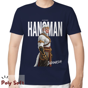Kaos Kaos Hanoman Poly Soft Navy T-Shirt