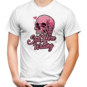 Kaos Desain Kaos Dark Love Tengkorak Pink Estetik