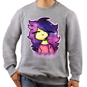 Jaket Sweater Art - Rambut Galaxi