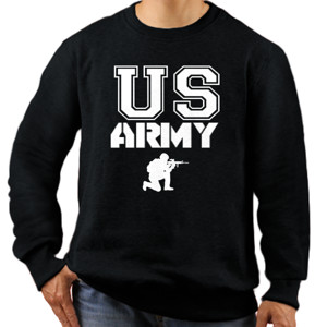 Jaket Sweater Sweater US Army Hitam