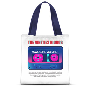 Tas Tote Fullprint The Nineties Kiddos