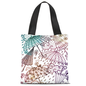 Tas Tote Fullprint Rain Hujan