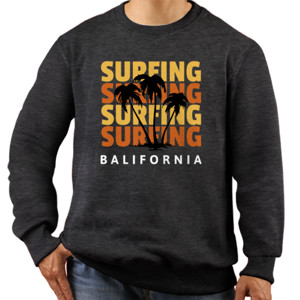 Jaket Sweater Kaos surfing, surfing balifornia