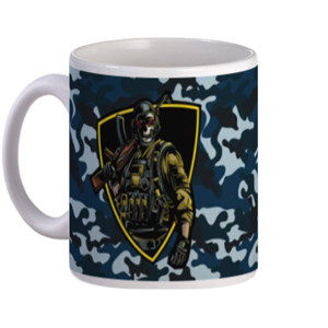 Mug Mug Tentara Army Biru
