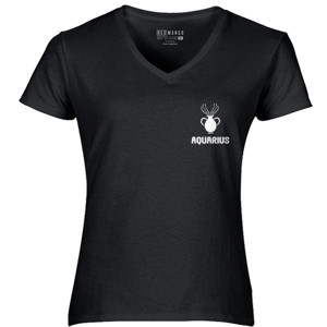 Kaos Zodiak Aquarius Logo - White Exlucsive