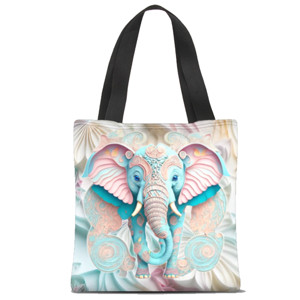 Tas Tote Fullprint Gajah Floral