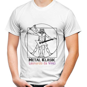 Kaos Metal Klasik Leonardo da Vinci 