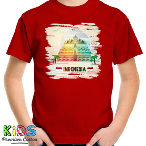 Kaos I love Indonesia - Kaos Anak Candi Borobudur - Top