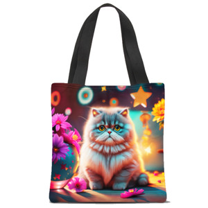 Tas Tote Fullprint Tas Tote Fullprint - Kucing Persia 01
