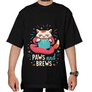 Kaos Oversize kucing