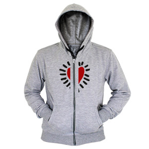 Hoodie Zipper Heart