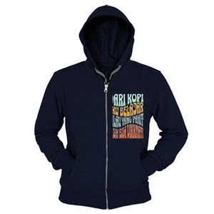 Hoodie Zipper Dari Kopi Aku Belajar