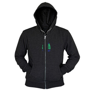 Hoodie Zipper Fake Mustache