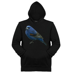 Jaket Hoodie burung biru