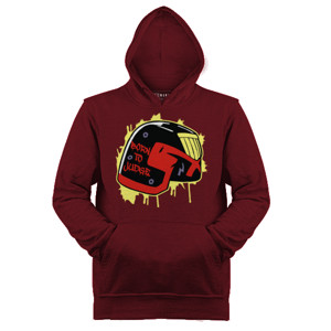 Jaket Hoodie Born to Judge