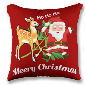 Bantal Cushion Santa said Merry Christmas