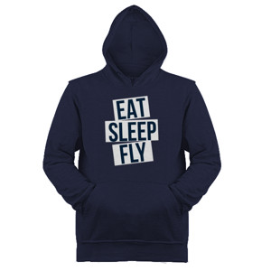 Jaket Hoodie pilot eat sleep fly