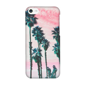 Palm Trees Pink - iPhone 5c Casing HP