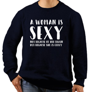 Jaket Sweater a woman is sexy because