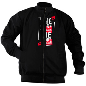 Jaket Bomber The More You Learn v1b