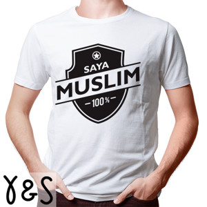 Kaos Saya Muslim 100%