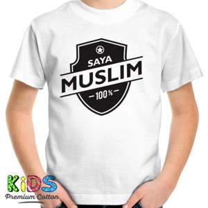 Kaos Saya Muslim 100%