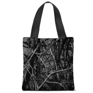Tas Tote Fullprint Camo Black