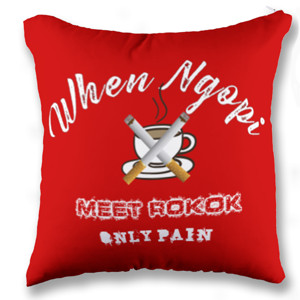 Bantal When ngopi Meet Rokok