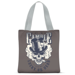 Tas Tote Fullprint "Skull of Casino"