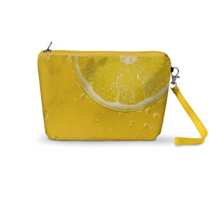 Pouch Trapesium DOMPET WANITA WARNA KUNING LEMON