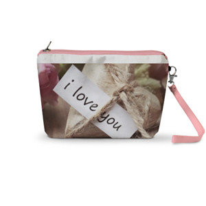 Pouch Trapesium DOMPET ANAK PEREMPUAN TRAPESIUM TULISAN I LOVE YOU