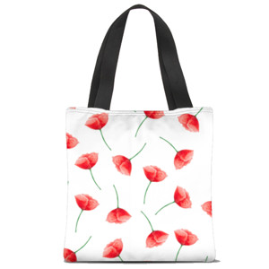 Tas Tote Fullprint Bunga